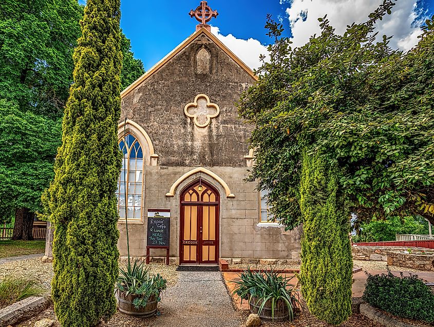 A rustic building in Beechworth, Victoria.