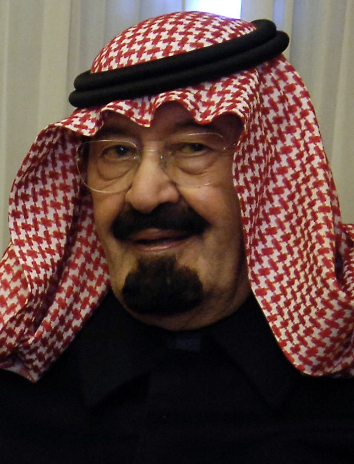 King Abdullah bin Abdul al-Saud at the king's hunting lodge in Saudi Arabia, 2007. (Public Domain/Wikimedia)
