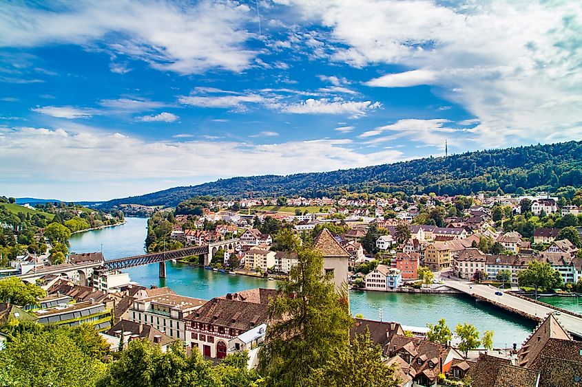 Overlooking Schaffhausen, Switzerland.
