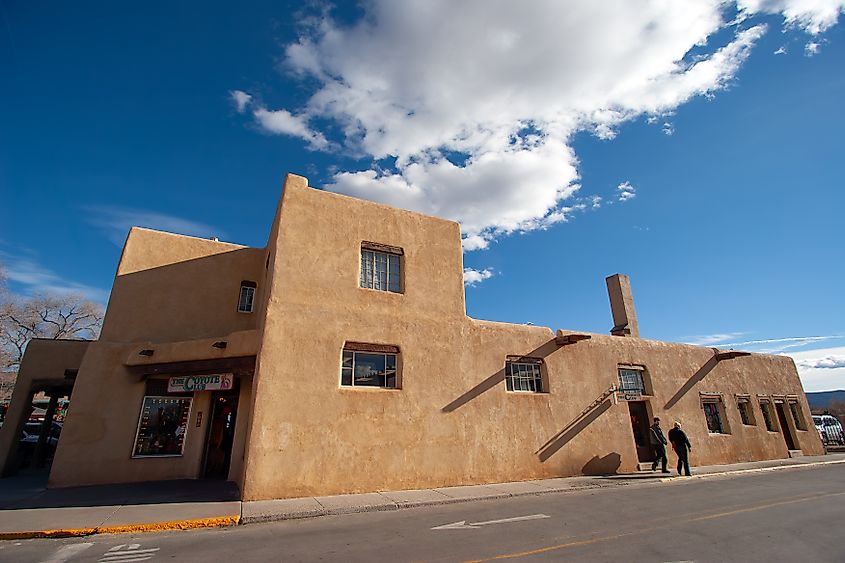 Unique buildings in Taos, New Mexico.