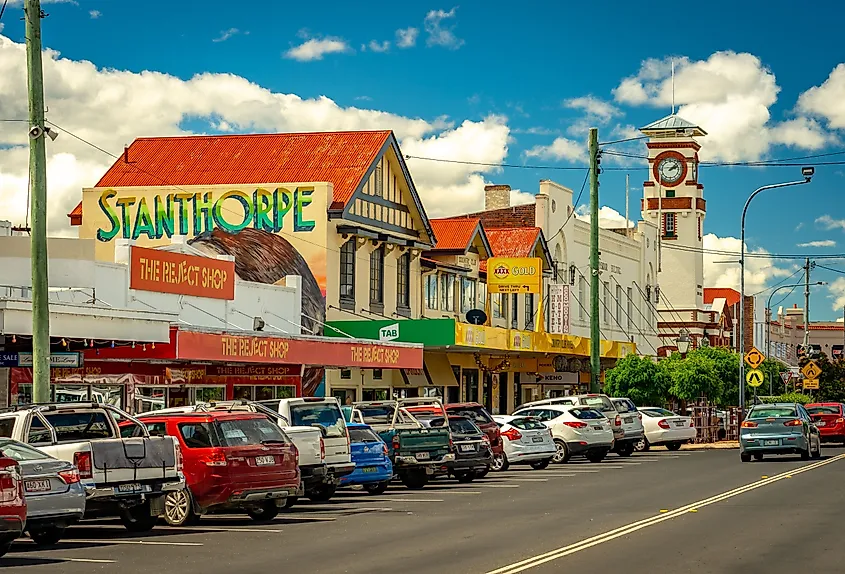 Main Street of Stanthorpe, Queensland.