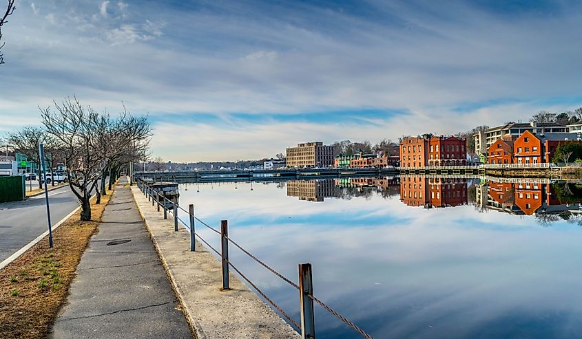 Westport, Connecticut, view on a sunny day.