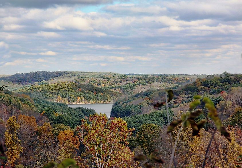 Lake Tappan near River Vale Township in New Jersey.