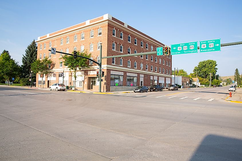 Street view in Lusk, Wyoming