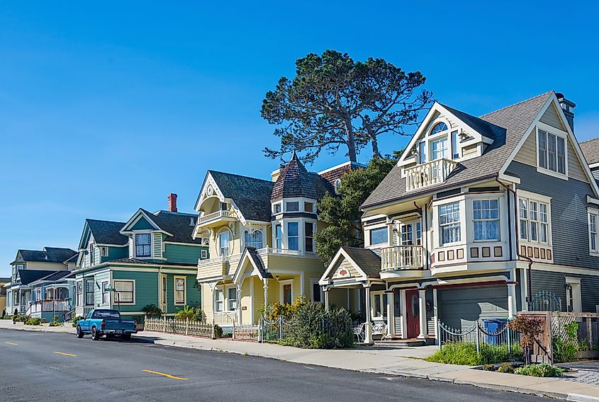 Homes in Pacific Grove, California.