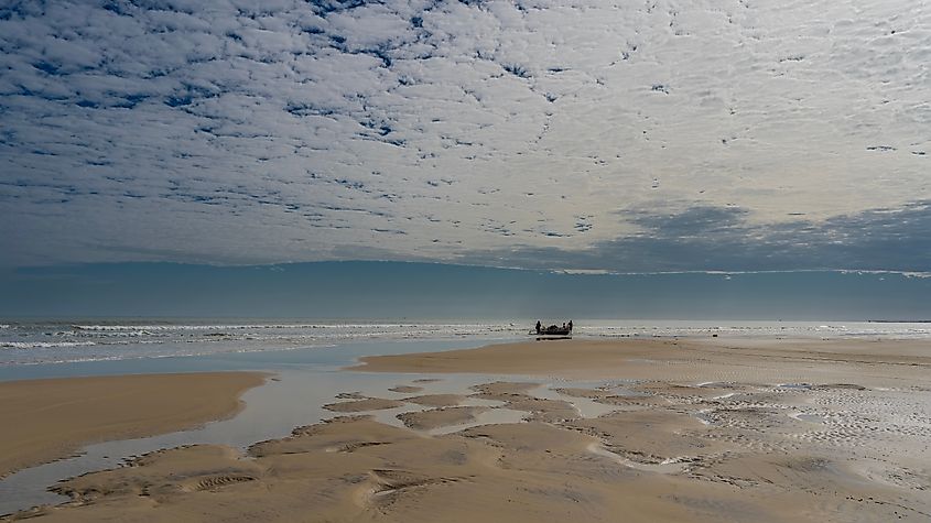 Low tide on the coast of Madagascar