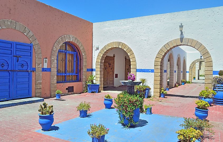 A traditional home in Essaouira, Morocco.