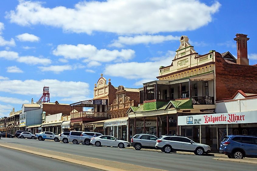 Hannan Street, the main street of Kalgoorlie-Boulder in Western Australia