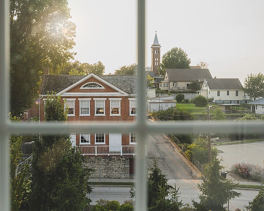 Older buildings in Hermann, Missouri.