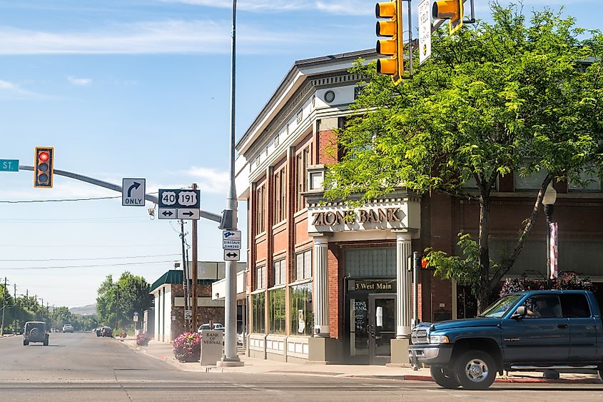 Main Street in Vernal, Utah.