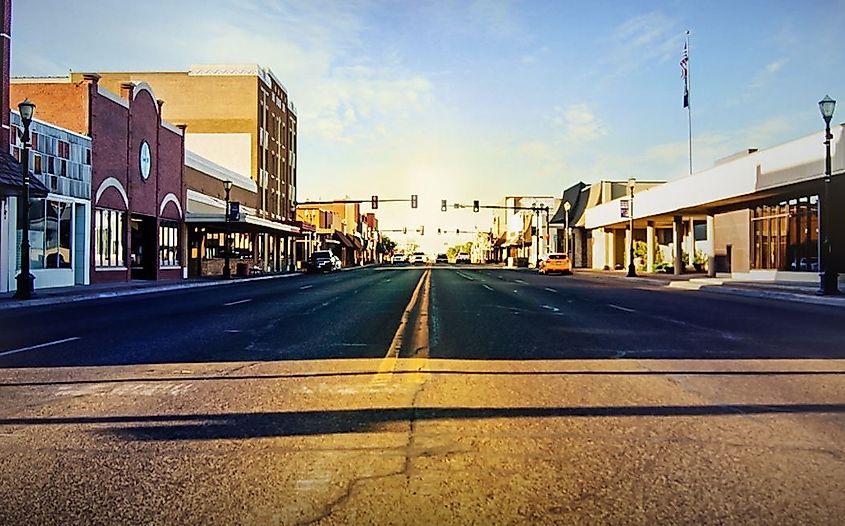 Street view in Liberal, Kansas