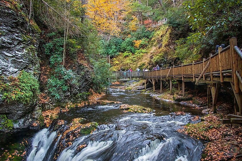 Bushkill Falls near Bushkill, Pennsylvania.