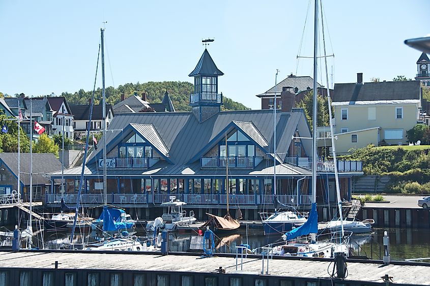 The Newport Marina in Newport, Vermont.