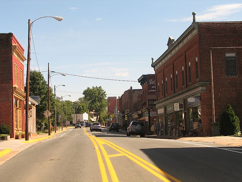 Main Street in Gordonsville, Virginia
