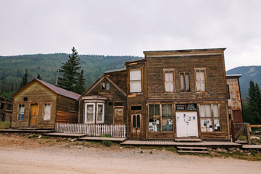 The historic ghost town of St. Elmo, Colorado