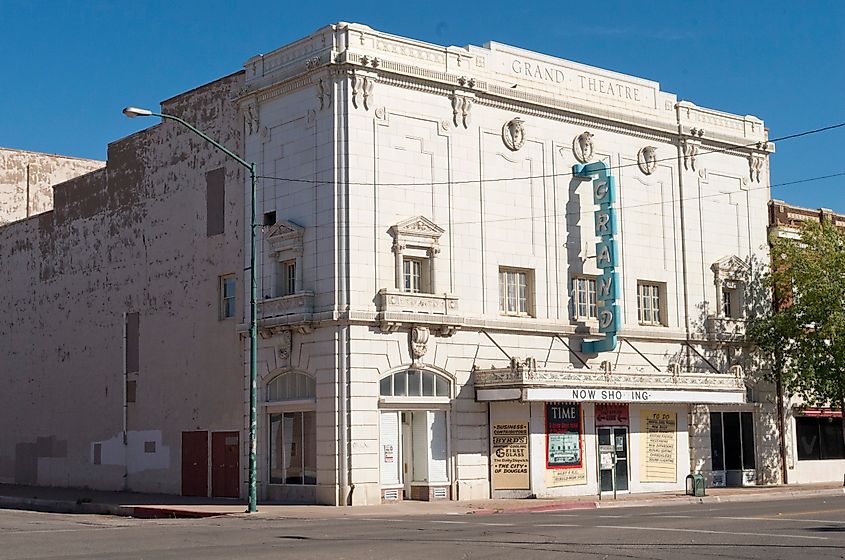 The Grand Theater in Douglas, Arizona. 