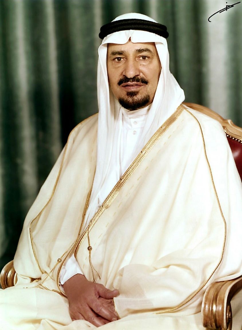 Official portrait of King Khalid of Saudi Arabia, 1977. (Public Domain/Wikimedia)
