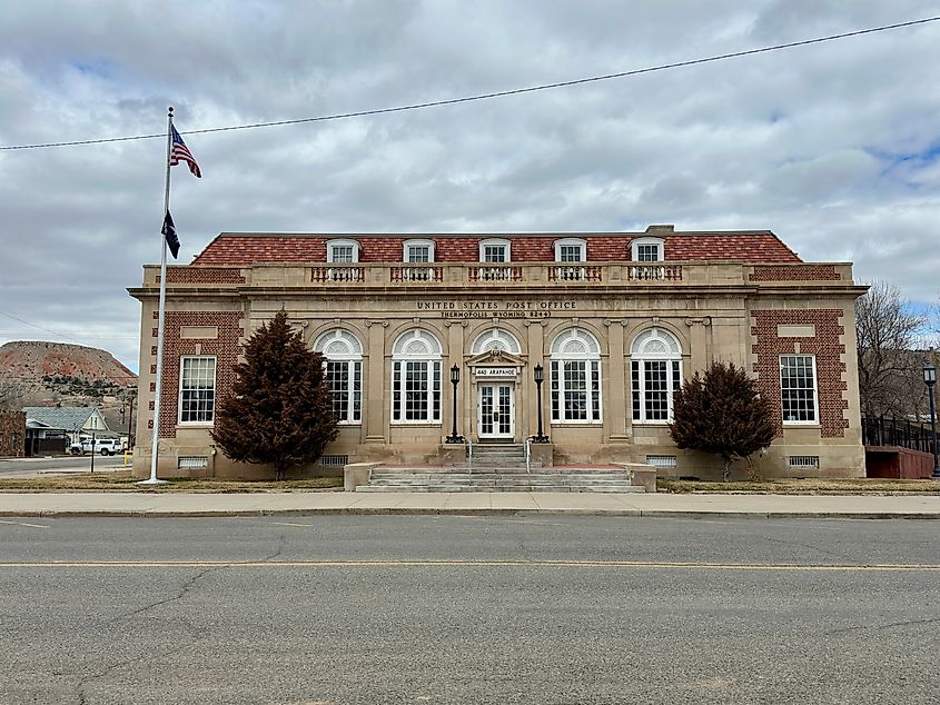 The U.S. Post Office in Thermopolis, Wyoming.