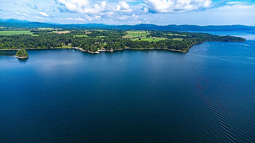 Lake Champlain in summer