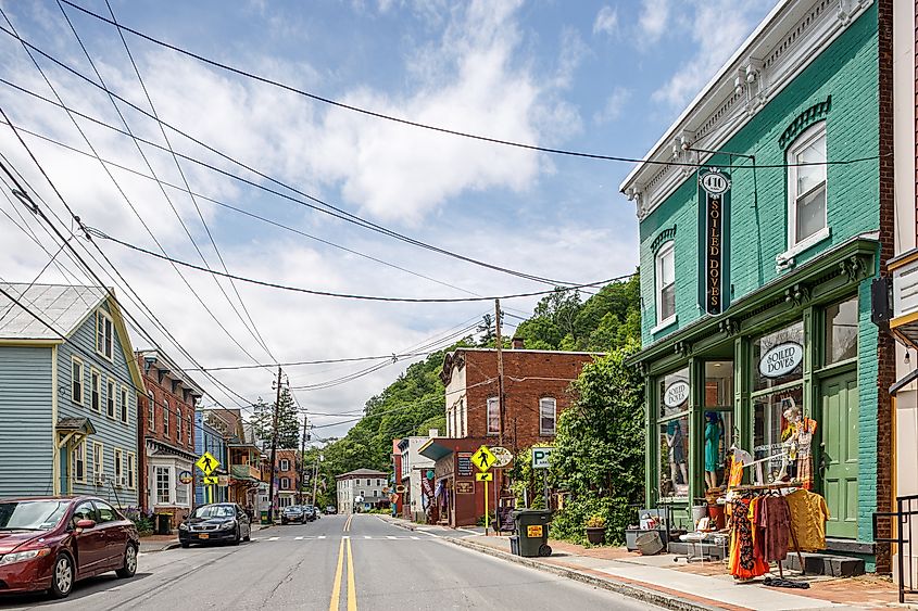 Main Street Rosendale, New York. Editorial credit: solepsizm / Shutterstock.com