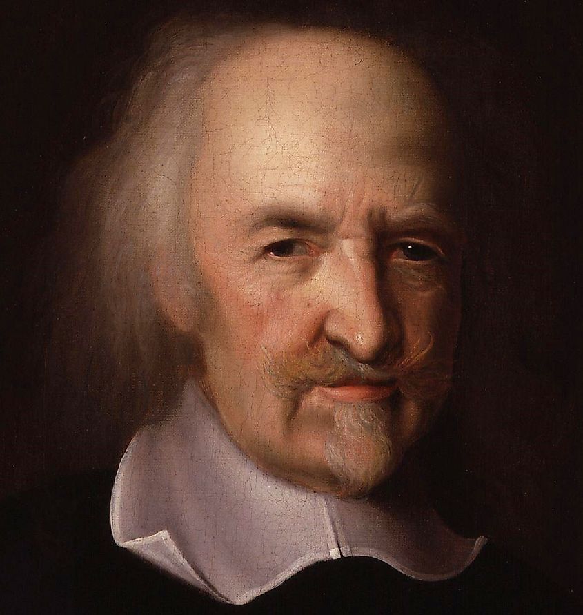 A portrait of Thomas Hobbes. Credit Wikimedia Commons: John Michael Wright.