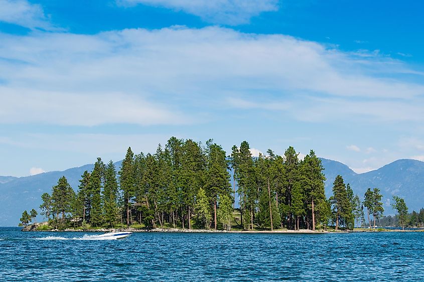 Flathead Lake in Bigfork, Montana.