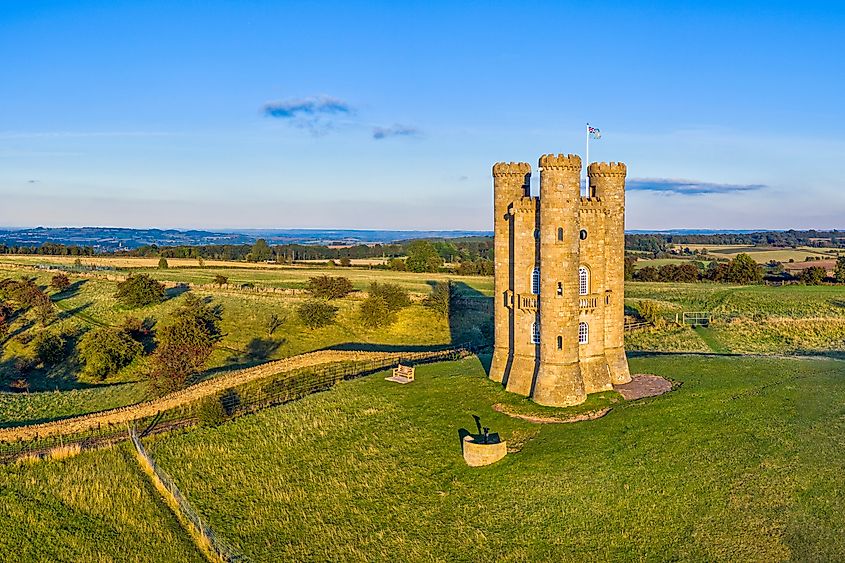 Broadway Tower in the town of Broadway, England.