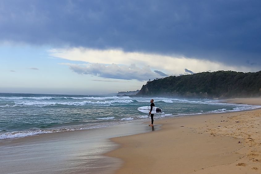 The stunning coastline in Bermagui, New South Wales, Australia