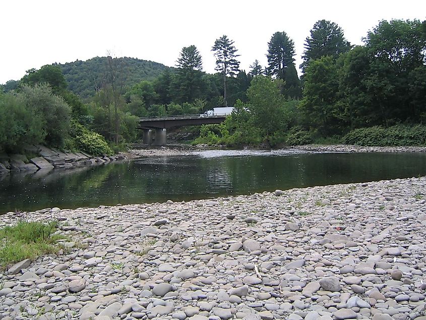 The junction pool of Willowemoc Creek and the Beaver Kill at Roscoe New York.