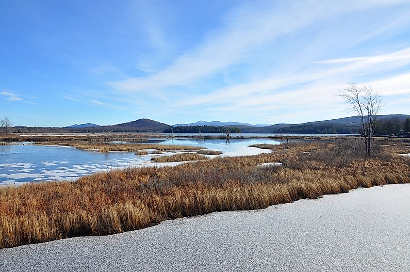 Tupper Lake in winter