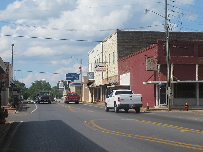 Glimpse of Farmerville, Louisiana.