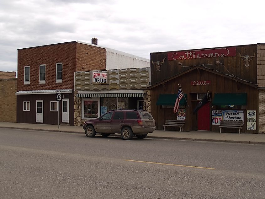 Street view in Lisbon, North Dakota.