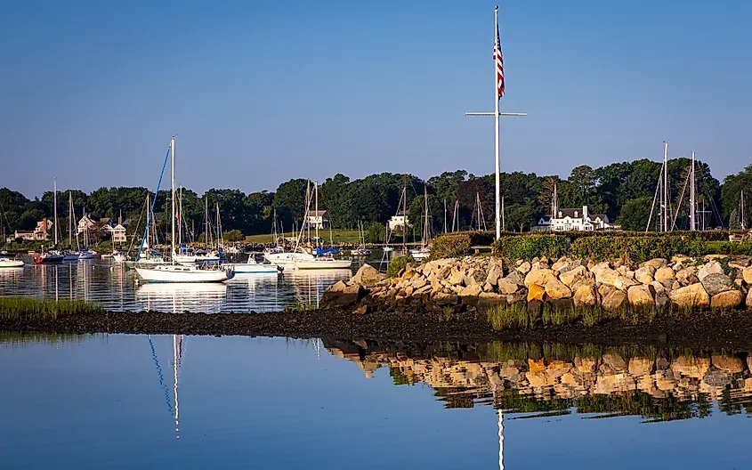 The harbor at Bristol, Rhode Island