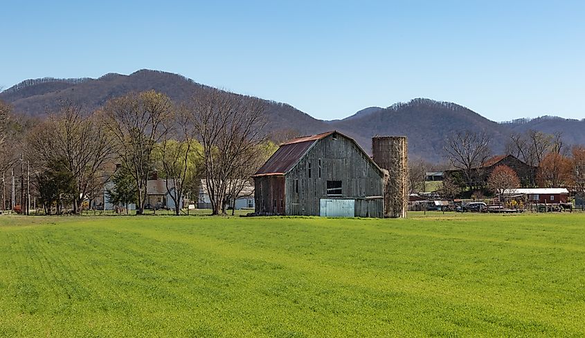 A barn in Jonesborough, Tennessee.