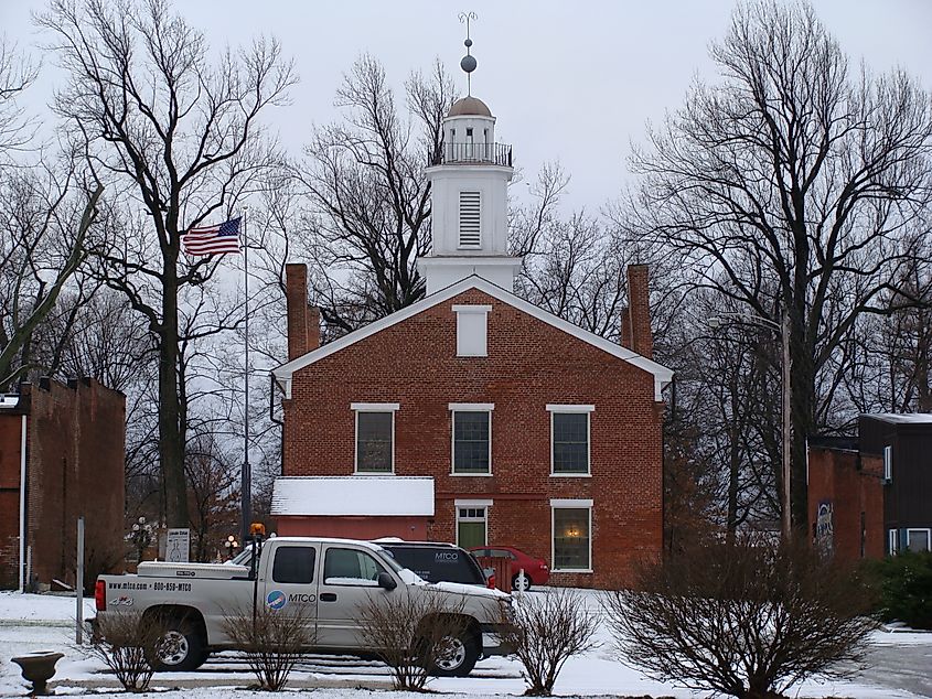 View of the courthouse building in Metamora, Illinois.
