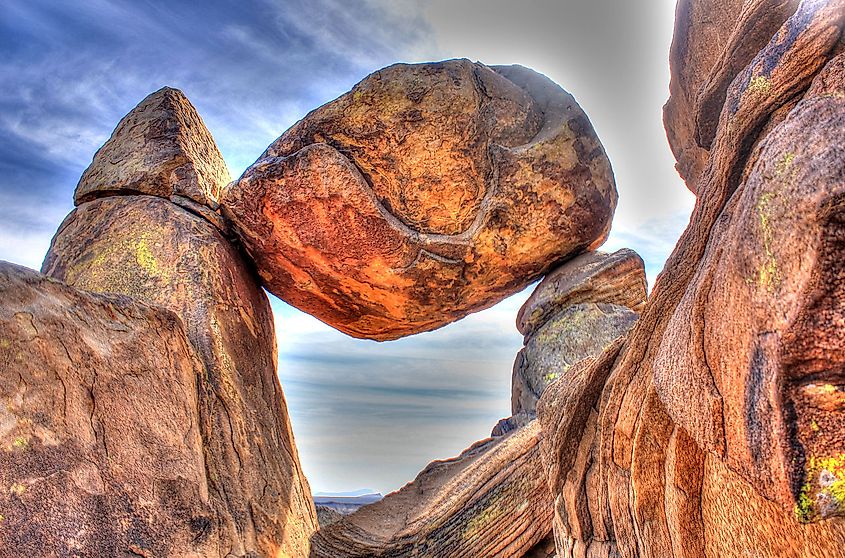 Balanced Rock in Big Bend National Park.