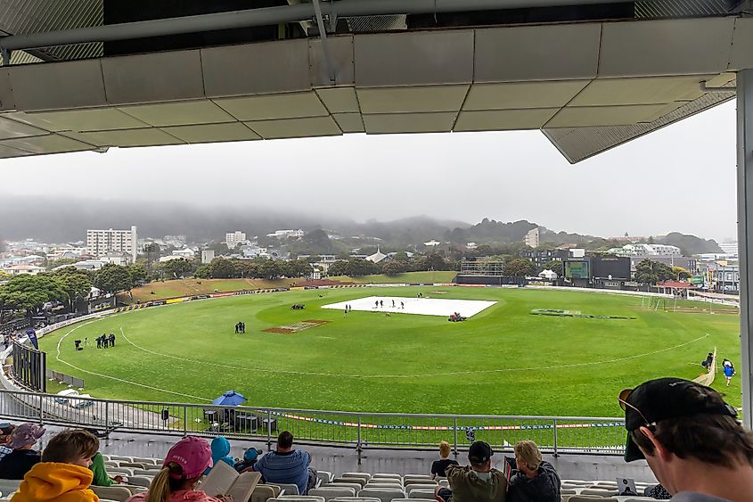 Waiting for a cricket game at the Basin Reserve in Wellington, New Zealand. Image Credit NataliaCatalina.com via Shutterstock.