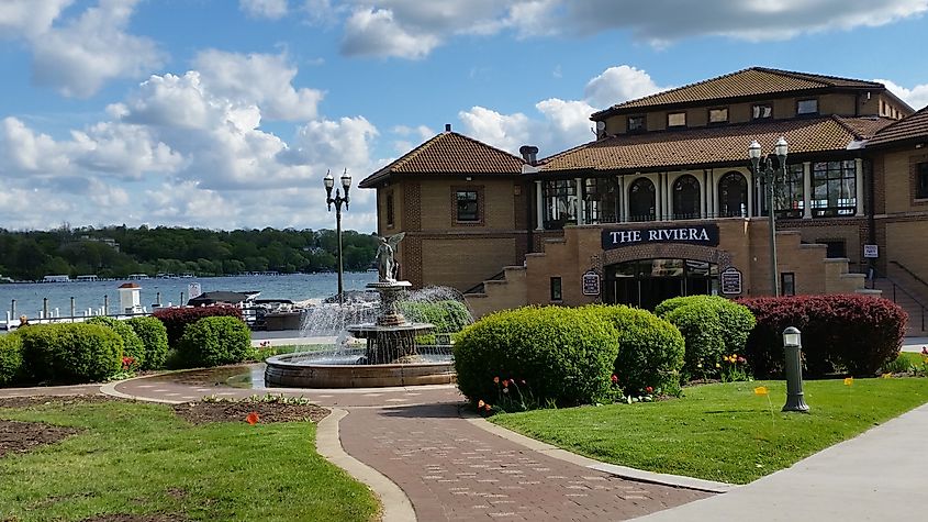 The Riviera in downtown Lake Geneva, Wisconsin.