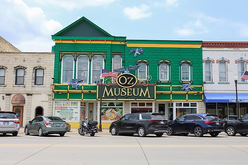 The Wizard of Oz Museum on the main street of Wamego, Kansas.