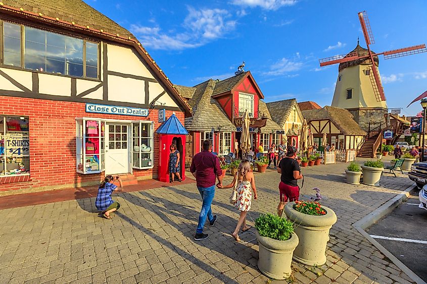 Main Street of Solvang, California