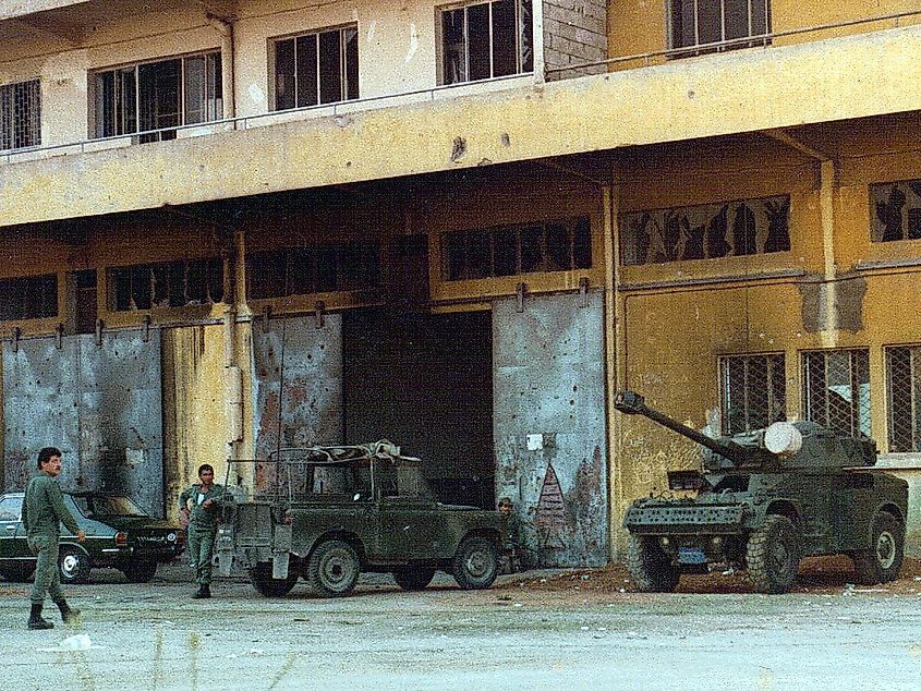 Lebanese Army, Beirut, Lebanon 1982. Image Credit James Case via Wikimedia.