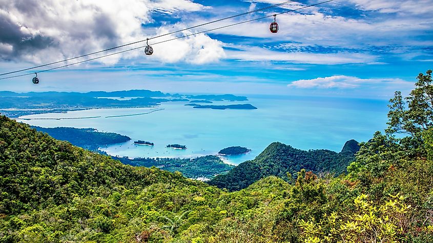 View from Langkawi Island in Malaysia.