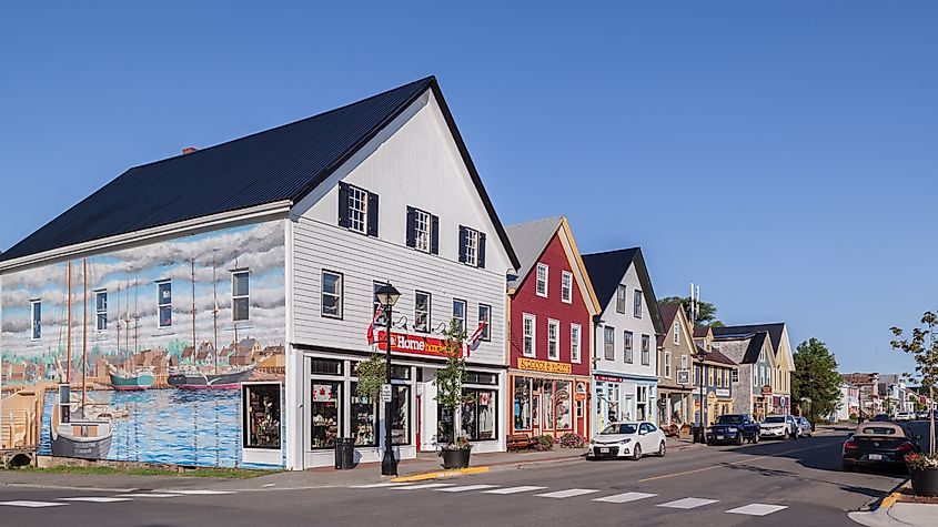Downtown St. Andrews, New Brunswick, Canada.