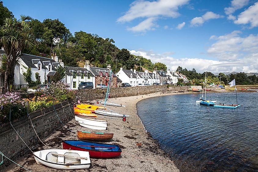 Plockton village in the Highlands, Scotland