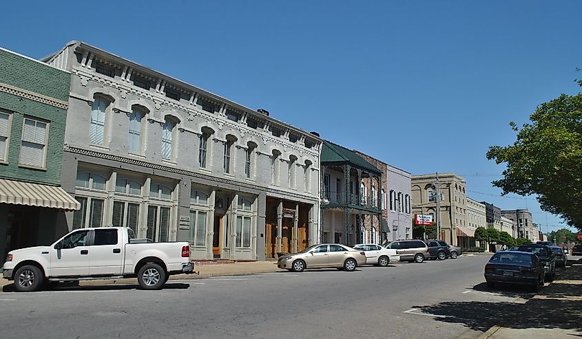 Downtown Corinth, Mississippi.