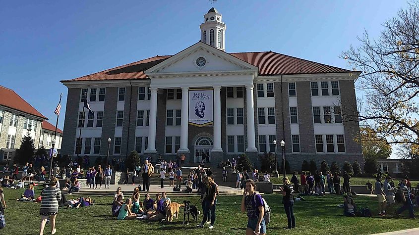 JMU campus Photo courtesy James Madison University