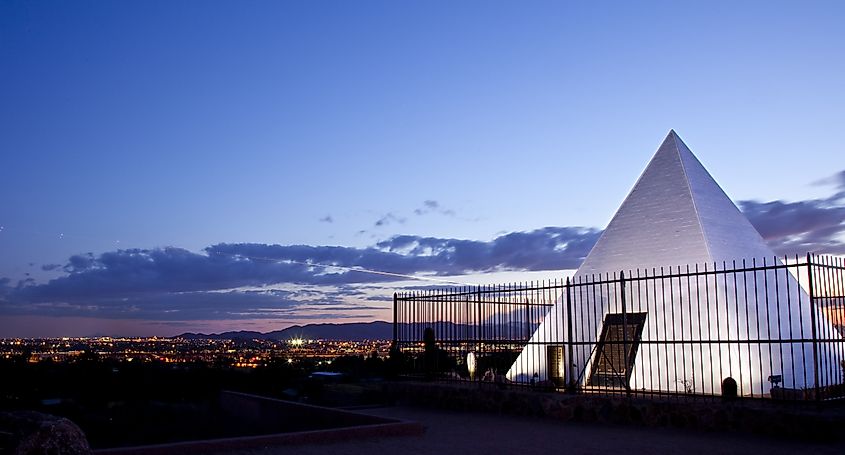 Tomb of Governor Hunt (Arizona's First Governor) in Arizona's Papago Park.