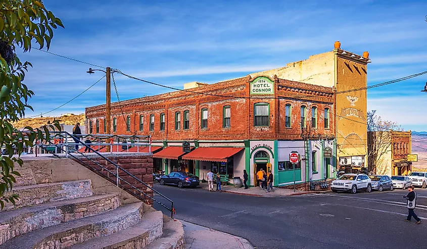 Historic Connor Hotel on the Main Street of Jerome, Arizona. Image credit Nick Fox via Shutterstock