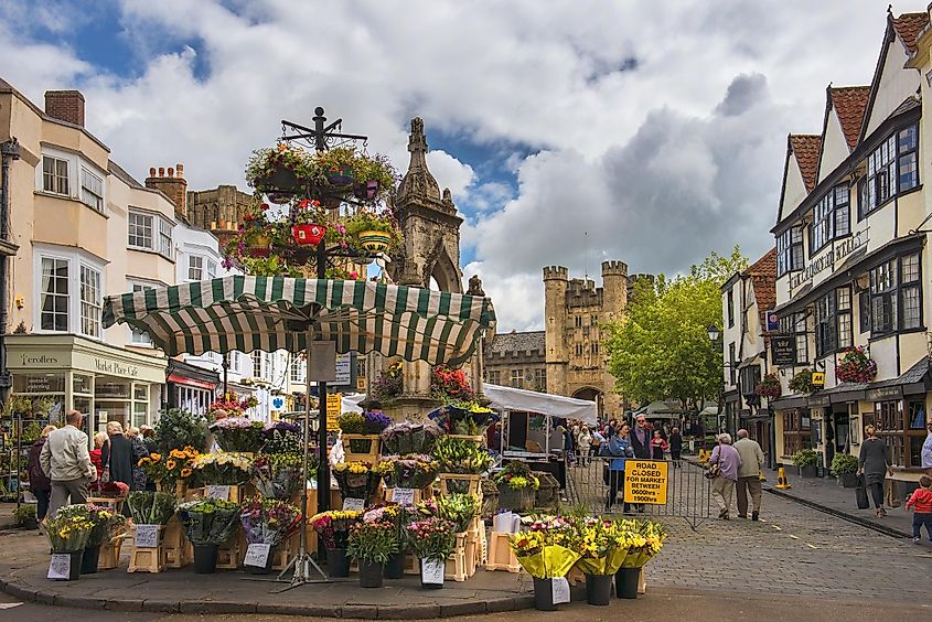 Wells market in the market square