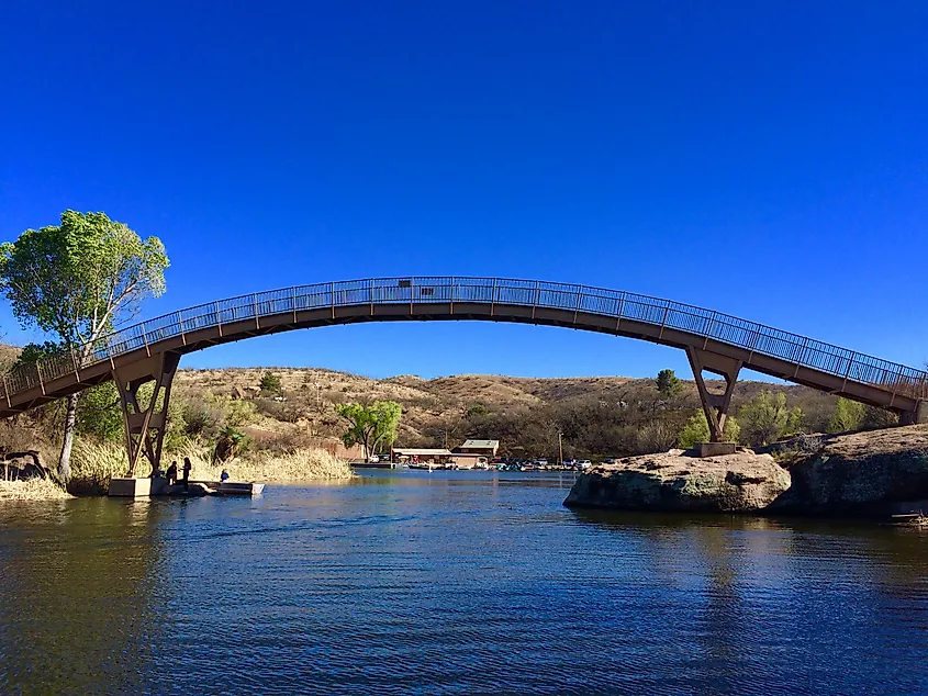 Bridge in Patagonia, Arizona. Patagonia Lake State Park.